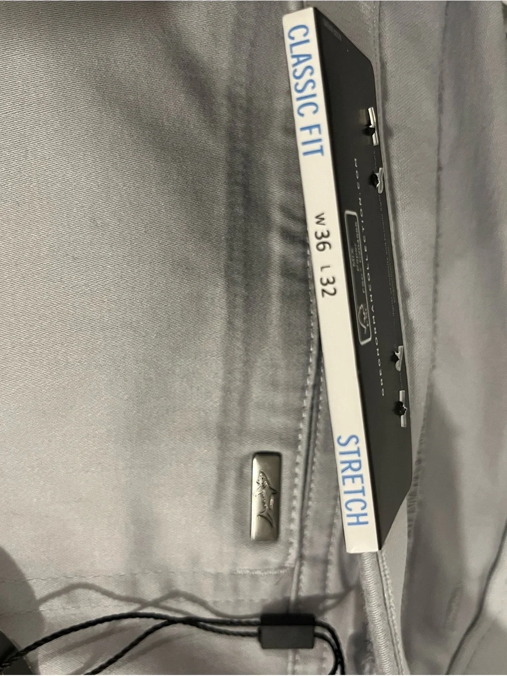 Greg Norman Collection ELEVATE SATEEN 5-POCKET PANT Shark Gray 36x32 - Picture 7 of 8
